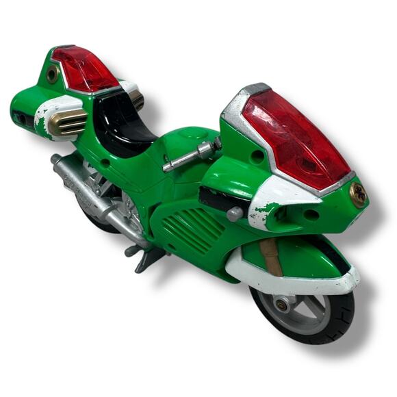 Bandai Power Rangers Lightspeed Rescue Green Cycle Bike Action Figure Loose 1999 - Picture 1 of 12